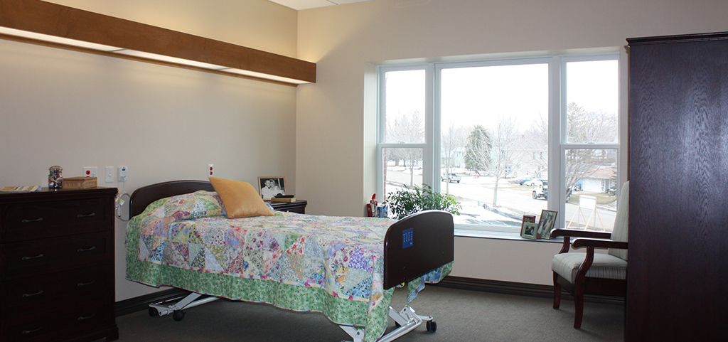 Typical resident room in PioneerCare Center