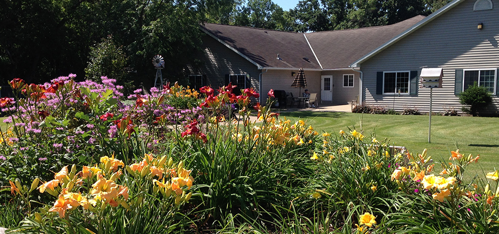 Secure garden space in Pioneer Cottages back