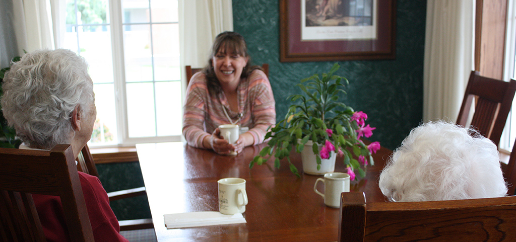 Coffee time at Pioneer Cottages