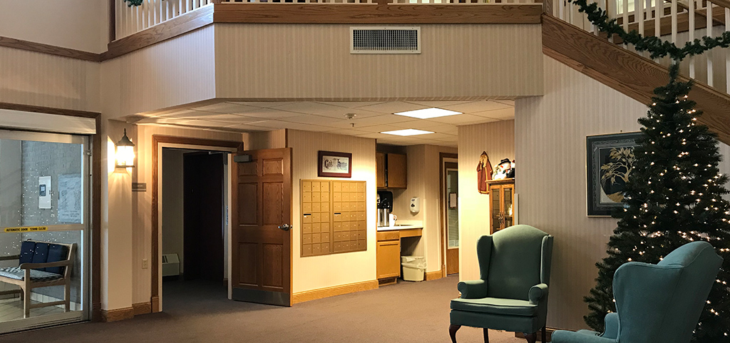 Lobby area at Pioneer Pointe